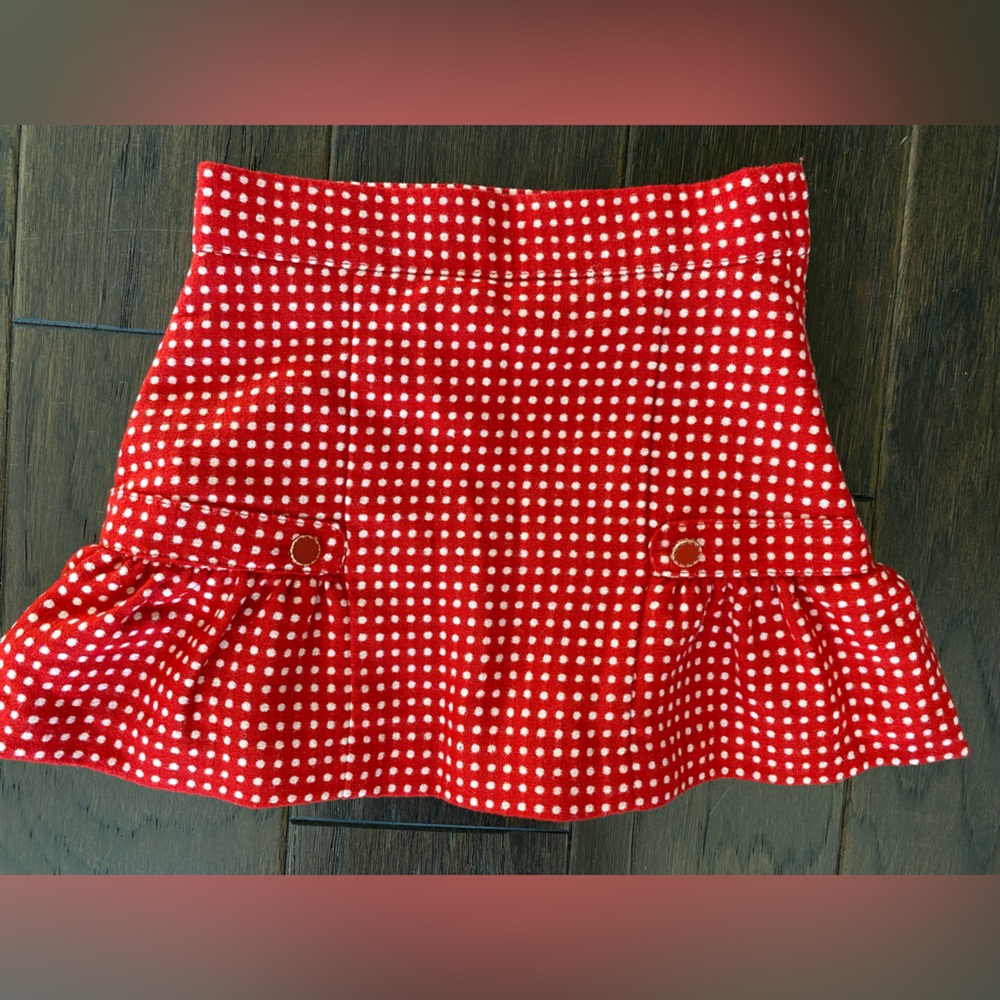 Janie and Jack Girl Red Mini Skirt | 3T